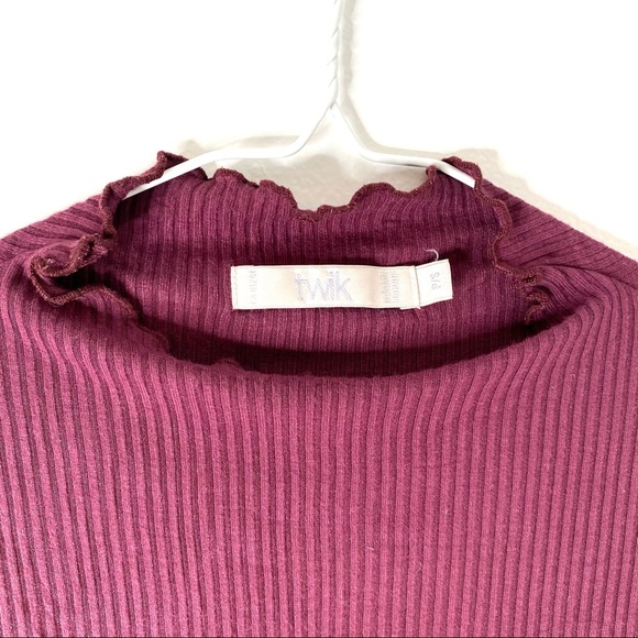 twik Ribbed Babydoll Long Sleeve Top - Picture 2 of 8